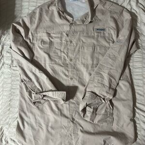 Columbia Men's Light Tan Shirt Jacket